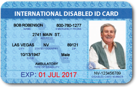 A printed identification card laid flat on a warm desk surface, clear lettering catching soft daylight.